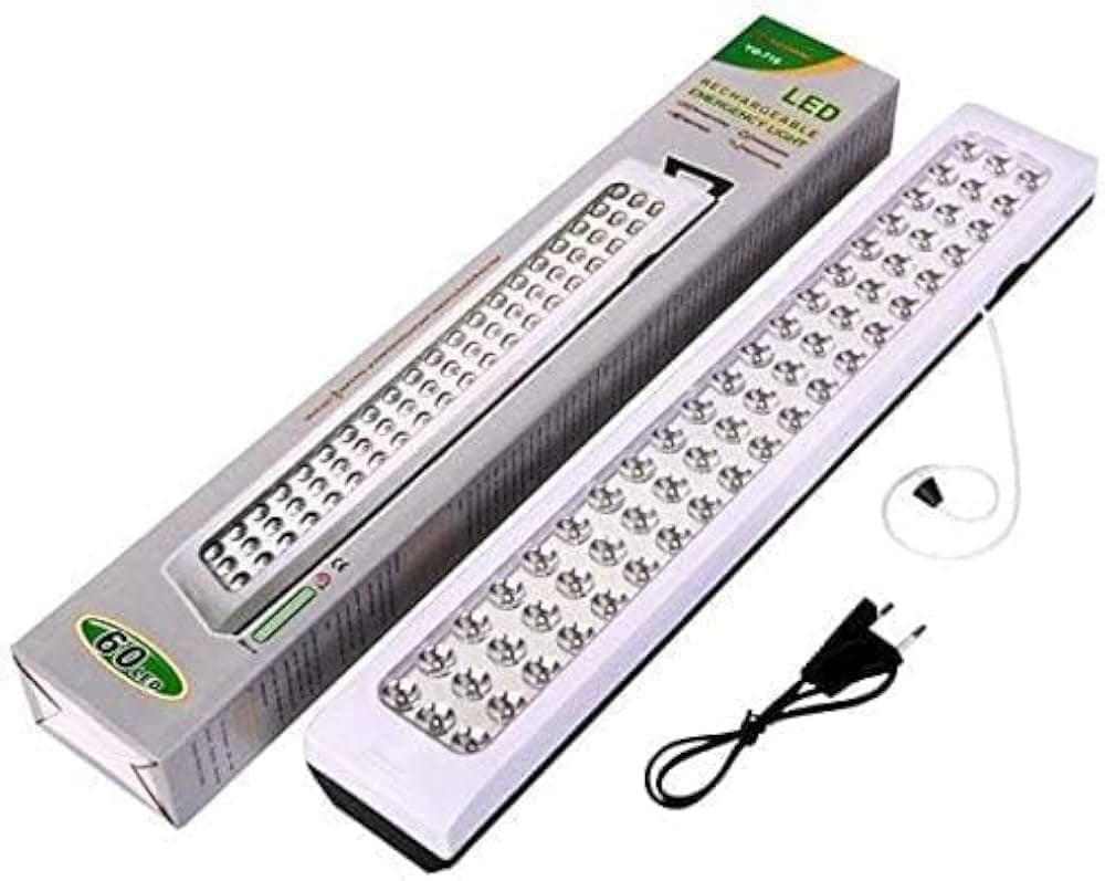 ضوء ليد طوارئ 60 LED قابل للشحن