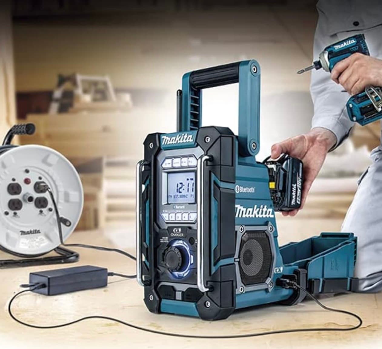 Makita Radio Battery Charger 18V LXT/CXT IP64 Bluetooth Brand