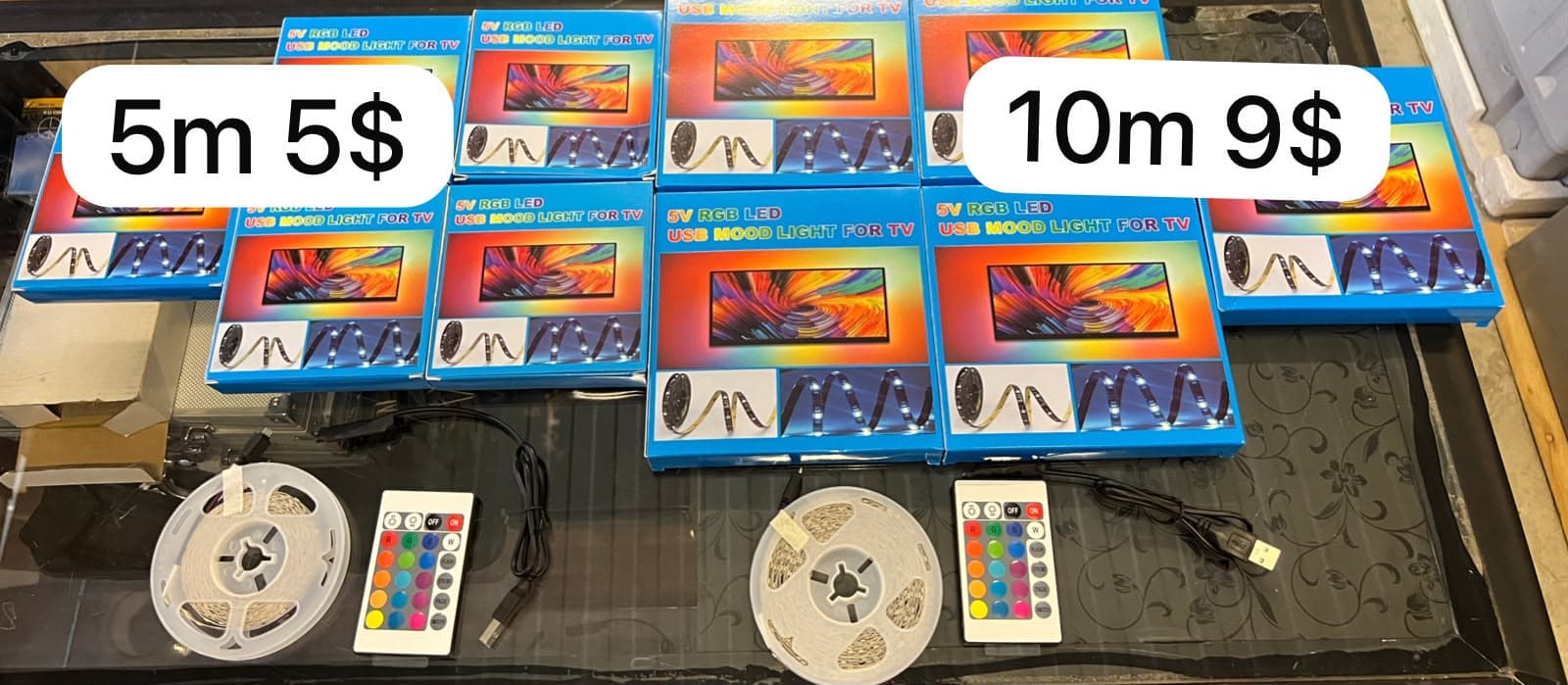 شريط إضاءة LED ملوّن للتلفزيون 5 متر