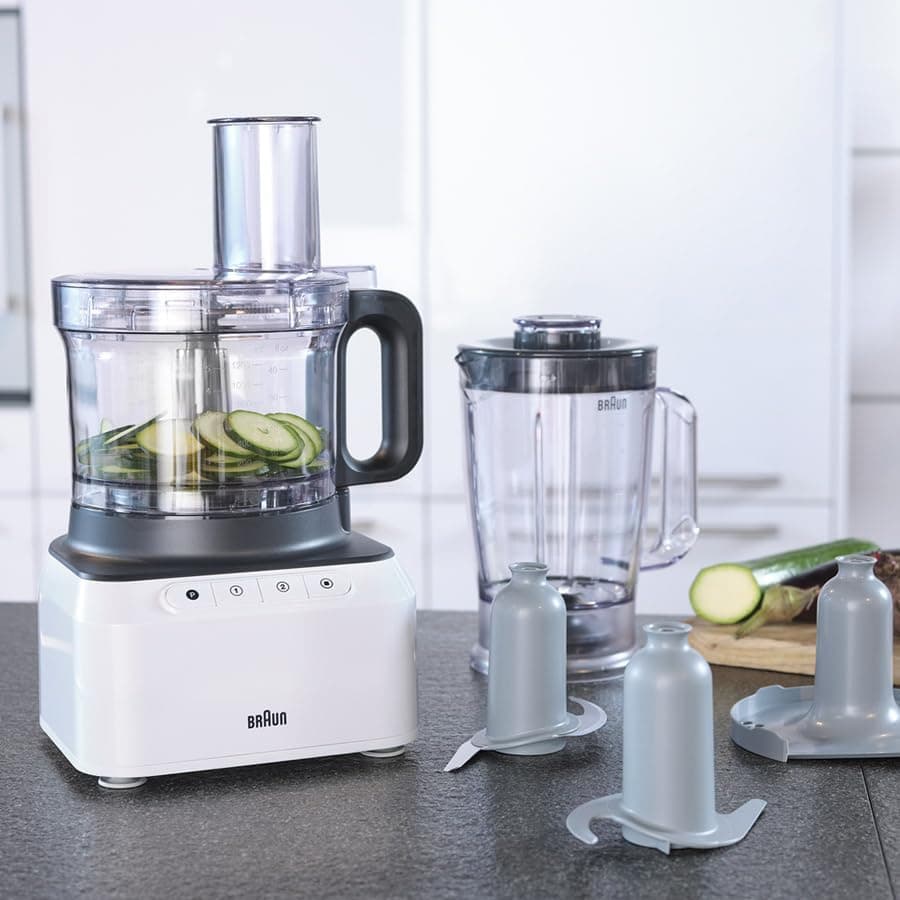 محضر طعام Braun PureEase، بقوة 800 واط وسعة 2.1 لتر - FP3131WH